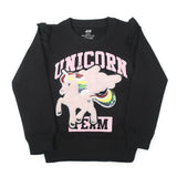 Girls Full Sleeves Sweat Shirt - Black, Girls Hoodies & Sweat Shirts, Chase Value, Chase Value