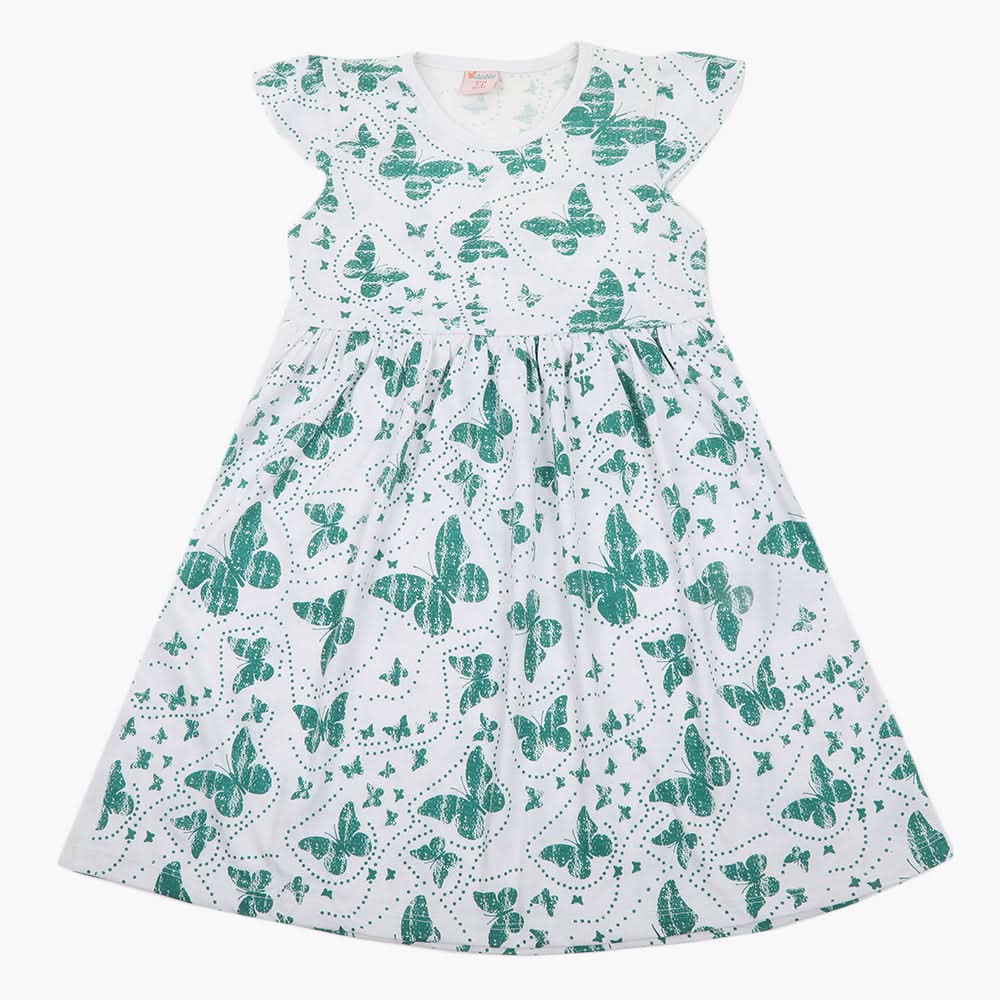 Girls Independence Day Frock - White, Girls Frocks, Chase Value, Chase Value