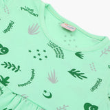 Girls Independence Day Frock - Green, Girls Frocks, Chase Value, Chase Value