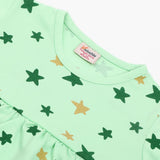 Newborn Girls Independence Frock - Green, Newborn Girls Frocks, Chase Value, Chase Value