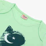 Newborn Girls Independence Romper - Green, Newborn Girls Rompers, Chase Value, Chase Value