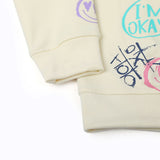 Girls Full Sleeves Sweat Shirt - Cream, Girls Hoodies & Sweat Shirts, Chase Value, Chase Value
