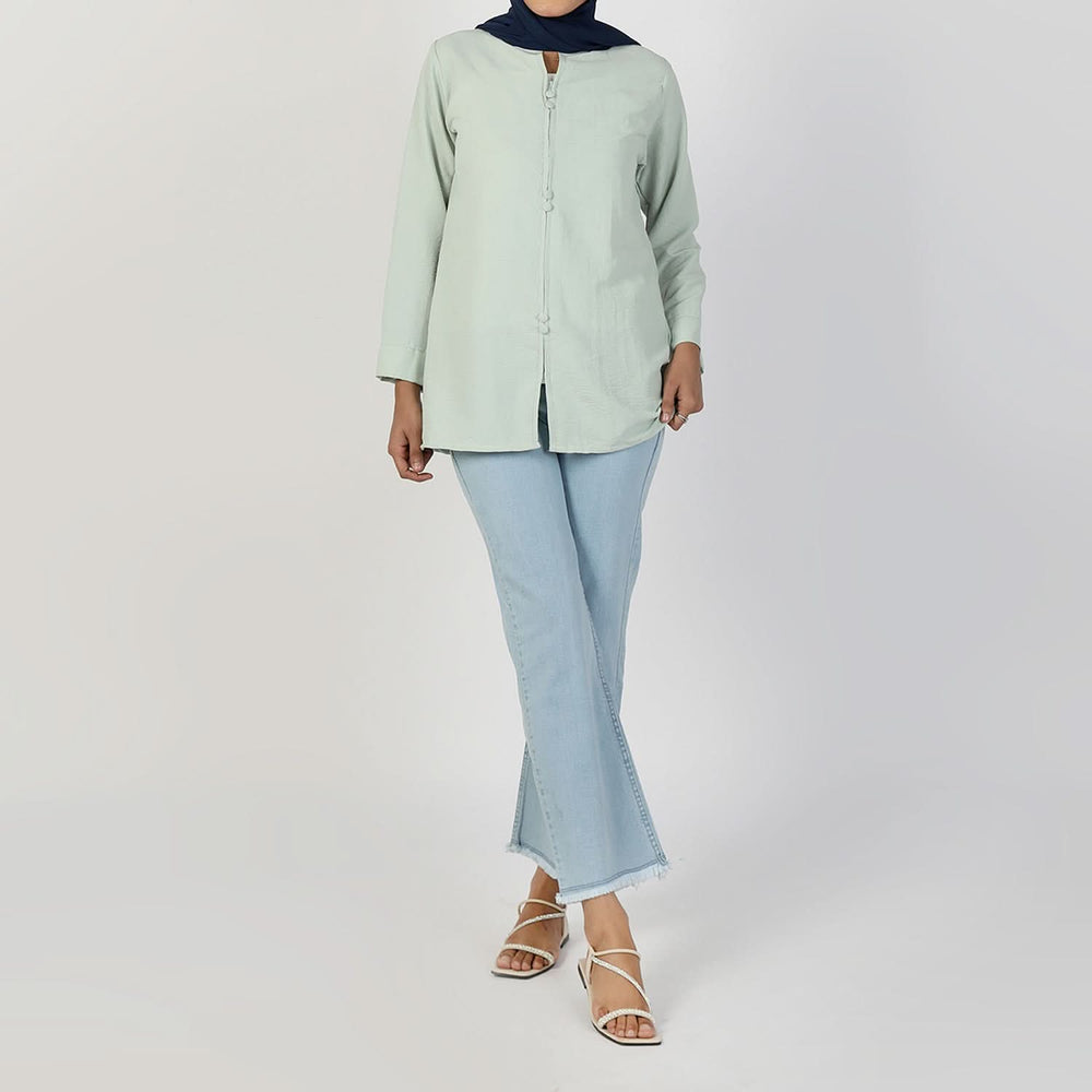Women's Western Top - Light Green, Women T-Shirts & Tops, Chase Value, Chase Value