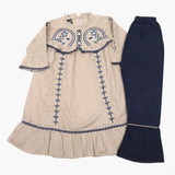 Girls Emborided Shalwar Suit - Light Brown, Girls Shalwar Kameez, Chase Value, Chase Value