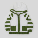 Eminent Newborn Boys Sweater - Green & White, Newborn Boys Winterwear, Eminent, Chase Value