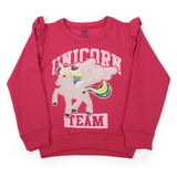 Girls Full Sleeves Sweat Shirt - Pink, Girls Hoodies & Sweat Shirts, Chase Value, Chase Value