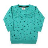 Girls Full Sleeves Sweat Shirt - Green, Girls Hoodies & Sweat Shirts, Chase Value, Chase Value
