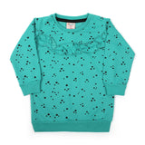 Girls Full Sleeves Sweat Shirt - Green, Girls Hoodies & Sweat Shirts, Chase Value, Chase Value