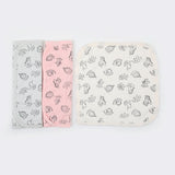 Valuable Face Towel Pack of 3 - Multi Color, Face Towels, Chase Value, Chase Value