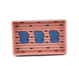 Soap Dish 6851 S1 - Blue & Peach, Washing Accessories, Chase Value, Chase Value