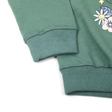 Girls Full Sleeves Sweat Shirt - Steel Green, Girls Hoodies & Sweat Shirts, Chase Value, Chase Value