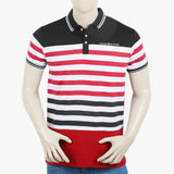 Men's Half Sleeves Fancy Polo T-Shirt - Red, Men's T-Shirts & Polos, Chase Value, Chase Value
