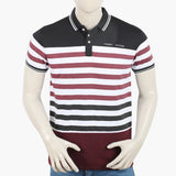 Men's Half Sleeves Fancy Polo T-Shirt - Maroon, Men's T-Shirts & Polos, Chase Value, Chase Value