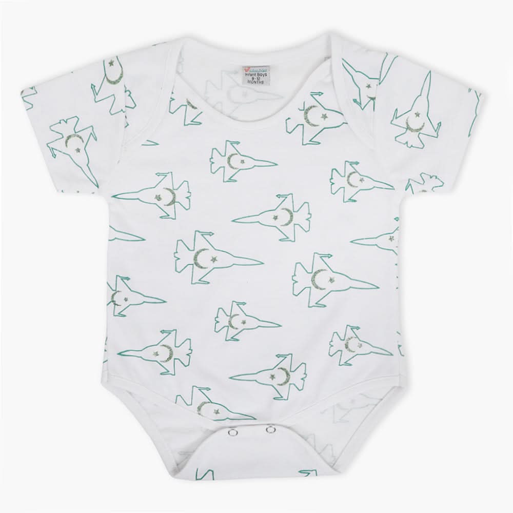 Newborn Boy Independence Romper - White, Newborn Boys Rompers, Chase Value, Chase Value