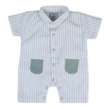 Valuable Newborn Boys Half Sleeves Romper - White, Newborn Boys Rompers, Chase Value, Chase Value