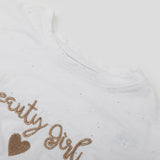 Girls Knitted Top - White, Girls Tops, Chase Value, Chase Value