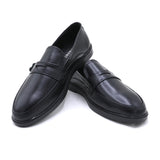 Eminent Men's Black Calf Leather Causal Loafers, Men's Casual Shoes, Eminent, Chase Value