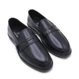 Eminent Men's Black Calf Leather Causal Loafers, Men's Casual Shoes, Eminent, Chase Value