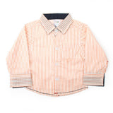 Newborn Boys Full Sleeves Shirt - Peach, Newborn Boys Winterwear, Chase Value, Chase Value