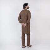 Eminent Men's Trim Kurta Pajama - Brown, Men's Shalwar Kameez, Eminent, Chase Value