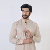 Eminent Men Trim Fit Shalwar Suit - Fawn, Men's Shalwar Kameez, Eminent, Chase Value