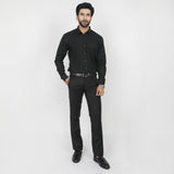 Men's Dobby Formal Shirt - Black, Men's Shirts, Chase Value, Chase Value