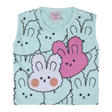 Valuable Newborn Girls Sando Suit - Cyan, Newborn Girls Sets & Suits, Chase Value, Chase Value