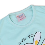 Valuable Newborn Girls Sando Suit - Cyan, Newborn Girls Sets & Suits, Chase Value, Chase Value