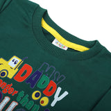 Newborn Boys Full Sleeves T-Shirt - Flag Green, Newborn Boys Winterwear, Chase Value, Chase Value