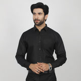 Men's Formal Chambray Shirt - Black, Men's Shirts, Chase Value, Chase Value