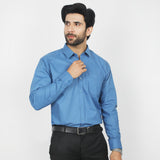 Valuable Men's Formal Plain Shirt - Blue, Men's Shirts, Chase Value, Chase Value