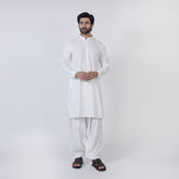 Eminent Men's Kurta Plain Shalwar Suit - Off White, Men's Shalwar Kameez, Eminent, Chase Value