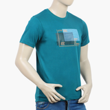 Men's Round Neck Half Sleeves Printed T-Shirt - Sea Green, Men's T-Shirts & Polos, Chase Value, Chase Value
