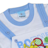 Newborn Boys Half Sleeves Romper - Blue, Newborn Boys Rompers, Chase Value, Chase Value