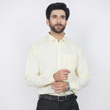 Valuable Men's Formal Plain Shirt - Cream, Men's Shirts, Chase Value, Chase Value
