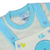 Newborn Boys Half Sleeves Romper - Blue, Newborn Boys Rompers, Chase Value, Chase Value