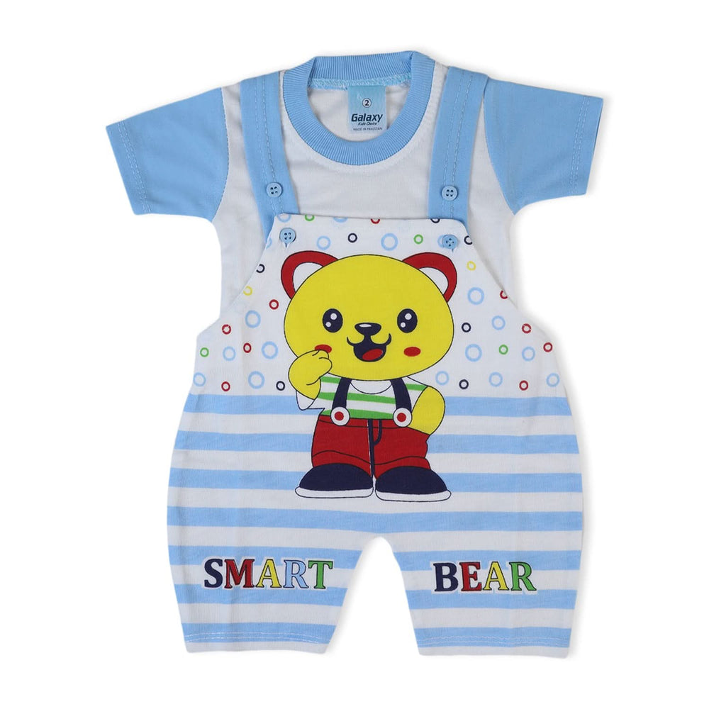 Newborn Boys Half Sleeves Romper - Blue, Newborn Boys Rompers, Chase Value, Chase Value
