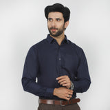Men's Formal Chambray Shirt - Navy Blue, Men's Shirts, Chase Value, Chase Value
