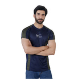 Men's Half Sleeves Round Neck T-Shirt - Navy Blue, Men's T-Shirts & Polos, Chase Value, Chase Value