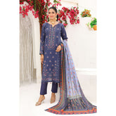 Bin Hameed Dania Printed Lawn Suit 3Pcs with Zari Lining Dupatta - 5, Women, 3Pcs Shalwar Suit, Rana Arts, Chase Value