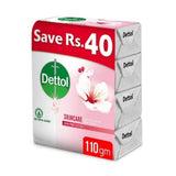Dettol Antibacterial Skincare Bar Soap 110g Pack of 4, Soaps, Chase Value, Chase Value