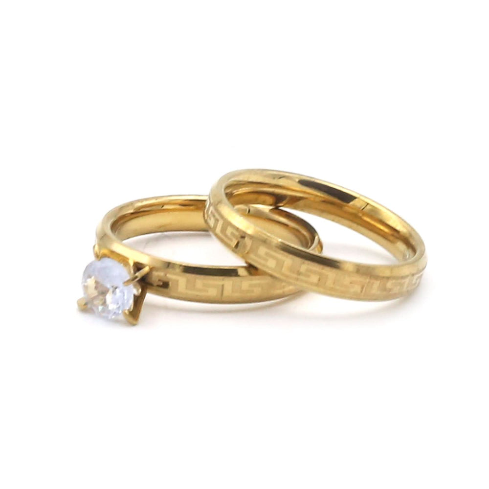 Women's Rings Single Stone - Golden, Women Finger Rings, Chase Value, Chase Value