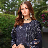 Schick Sitara Gold Printed Unstitched 3Pcs Suit With Dupatta - 3, Women, 3Pcs Shalwar Suit, MI Creation, Chase Value