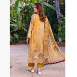 Schick Sitara Gold Printed Unstitched 3Pcs Suit With Dupatta - 4, Women, 3Pcs Shalwar Suit, MI Creation, Chase Value