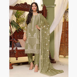 Bin Hameed Sanobar Luxury Chiffon Embroidered Unstitched 3Pcs Suit - EKR-4389, Women, 3Pcs Shalwar Suit, Rana Arts, Chase Value