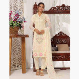 Bin Hameed Sanobar Luxury Chiffon Embroidered Unstitched 3Pcs Suit - EKR-4395, Women, 3Pcs Shalwar Suit, Rana Arts, Chase Value