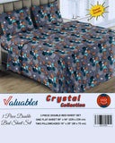 Valuable Crystal Collection 3 Piece Double Bedsheet 90X96", Double Size Bed Sheet, Chase Value, Chase Value