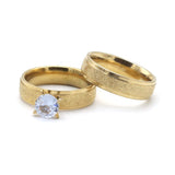 Women's Rings Single Stone - Golden, Women Finger Rings, Chase Value, Chase Value