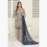 Bin Hameed Haiza Chiffon Semi Stitched Sharara - EKR-4348, Women, 3Pcs Shalwar Suit, Rana Arts, Chase Value