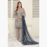 Bin Hameed Haiza Chiffon Semi Stitched Sharara - EKR-4348, Women, 3Pcs Shalwar Suit, Rana Arts, Chase Value